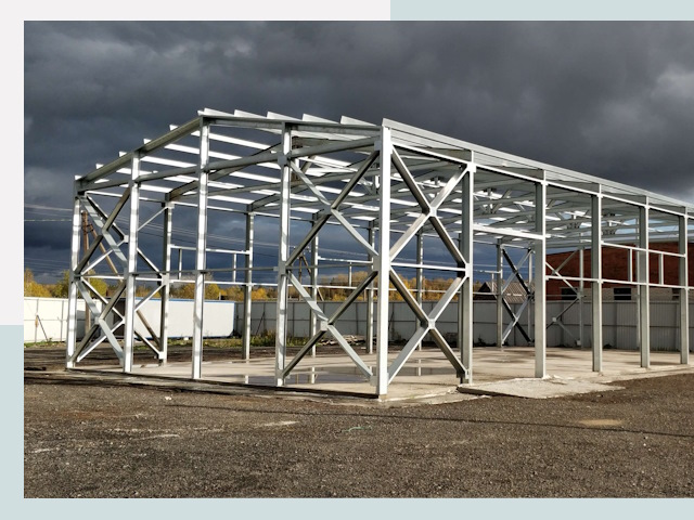 Двускатные ангары в Канск от 656 руб. за квадрат