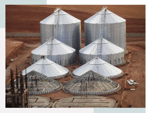 Строительство зерновых силосов в Канске