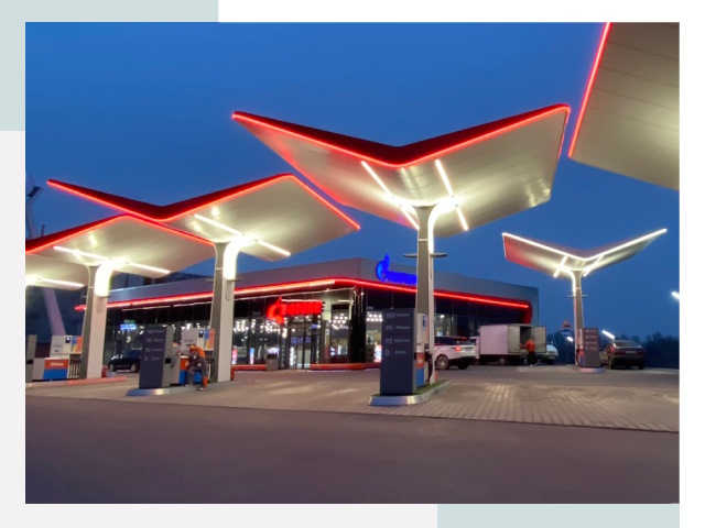 Навесы для АЗС в Канске