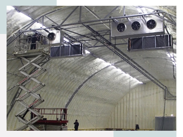 Оснащение ангаров в Канске