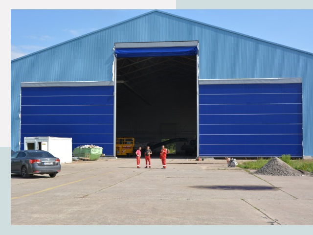 Ангарные ворота в Канск от СтальСтрой-Кнс по цене 656 руб.