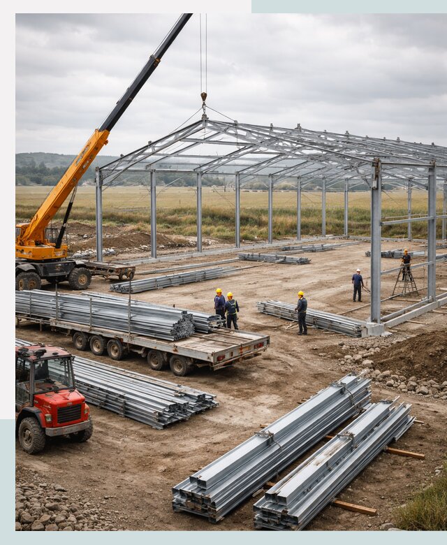 Строительство ангаров для сельхозтехники в Канске под ключ