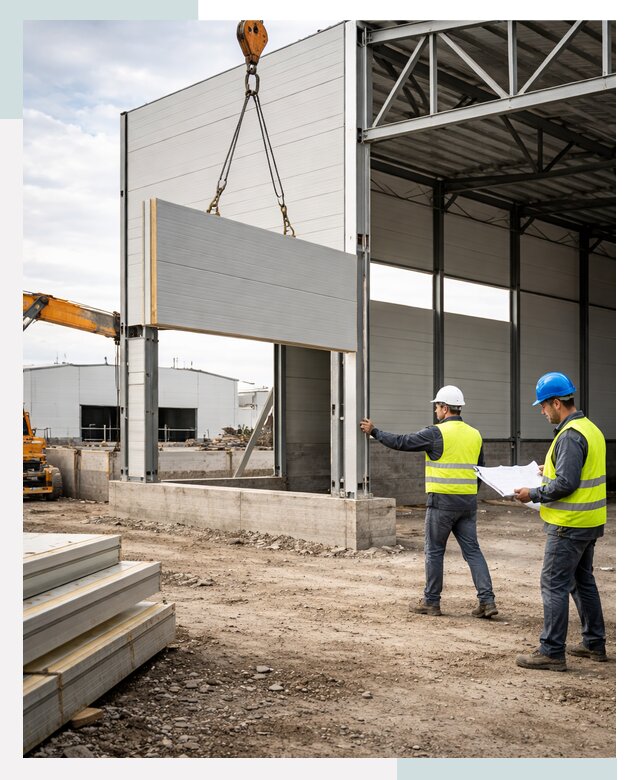 Склад из сэндвич панелей под ключ в Канске от 10383 р. | СтальСтрой-Кнс