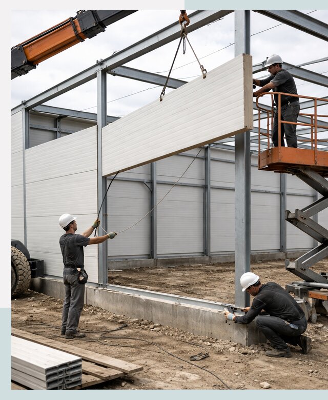 Строительство складов из сэндвич панелей в Канске под ключ